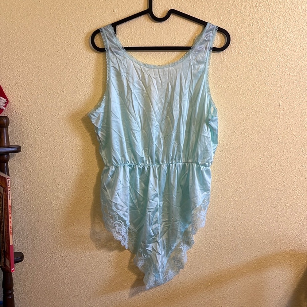 Vintage Lace and Nylon Teddy Lingerie - Picture 5 of 5